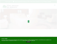 Tablet Screenshot of hotelmiradordelmoncayo.com